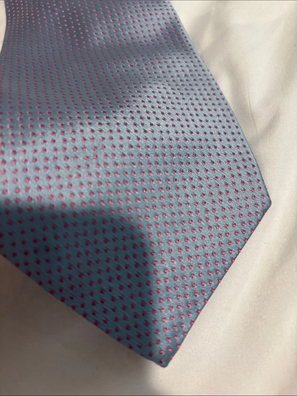 Charvet Classic Men's Blue Microdot Tie